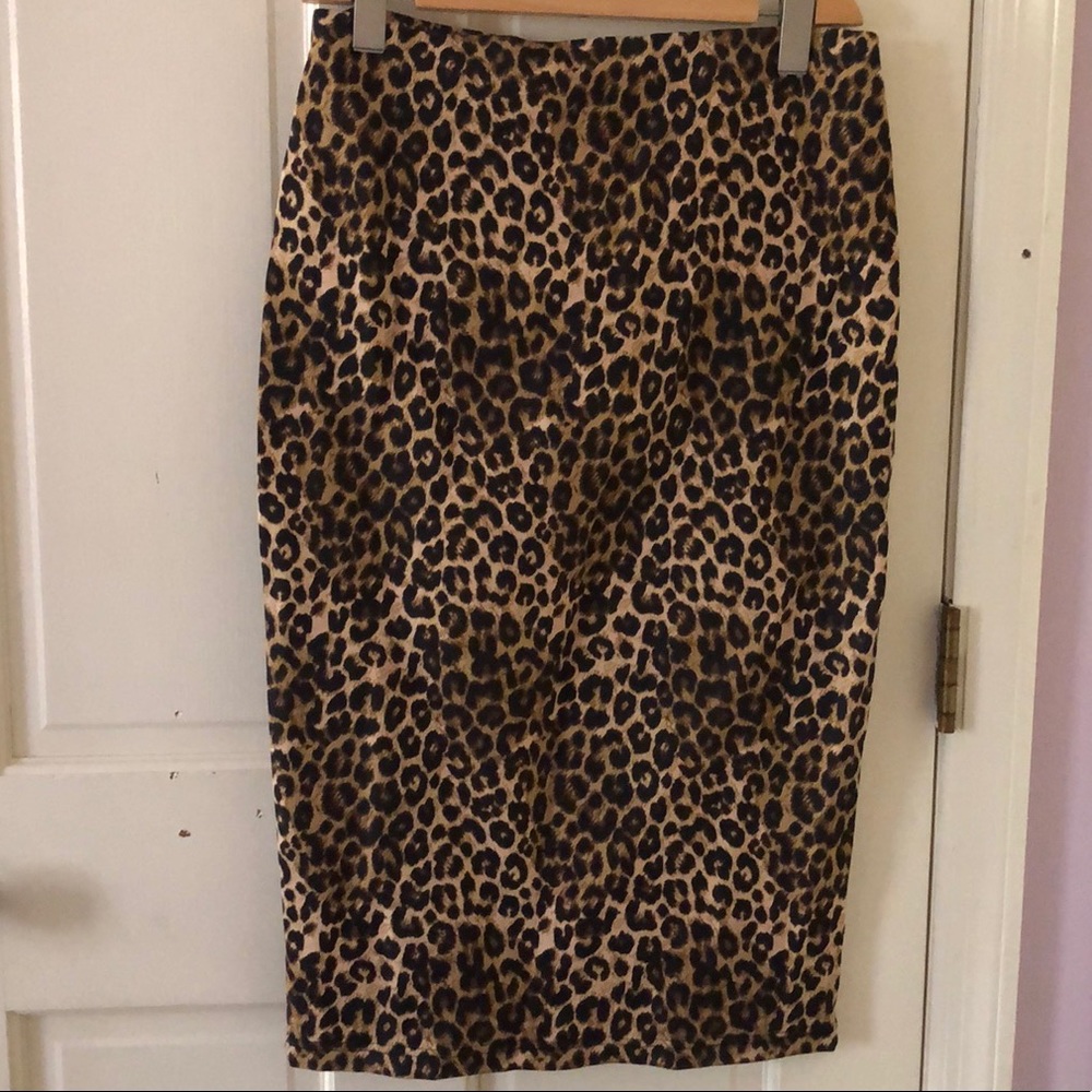 Sanctuary animal print pencil skirt